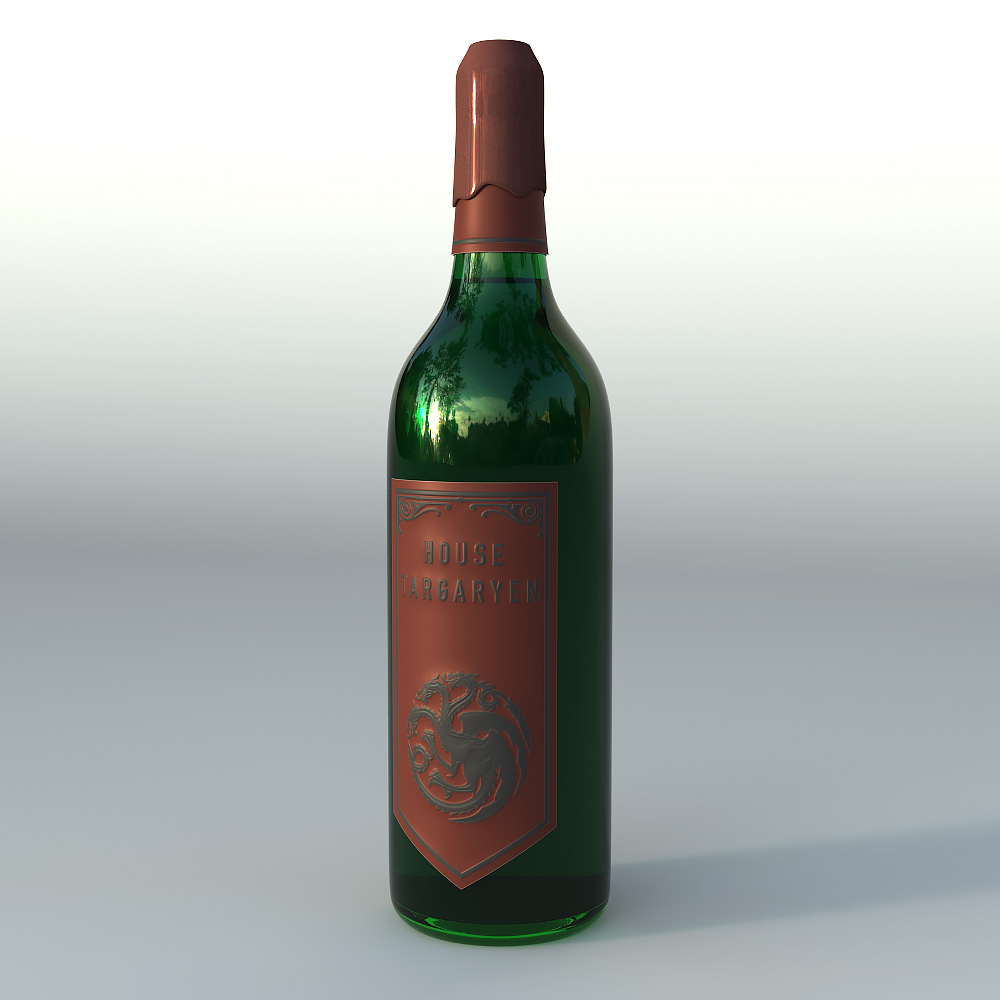 house targaryen wine bottle